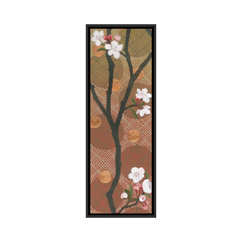 Impression numérique sur toile tendue « cherry blossoms panel i » kathrin lovell 1 pièce, H 48 po x l 16 po x P 1,5 po