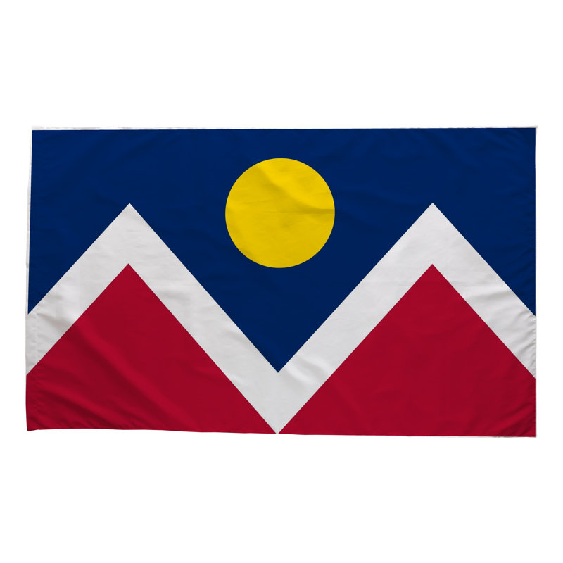 Drapeau de la ville de Denver - drapeau extérieur, 36" H x 60"  W