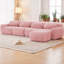 Canapé modulaire en L doux et moelleux en tissu moelleux modulaire avec éponge haute densité 32D, connexion par le bas et la boucle antidérapante, aucun canapé 4 places requis-1542407086
