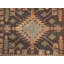 Tapis semi-antique brun foncé Tribal