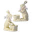 Lapin en résine 6,5 po avec chariot-1795827846