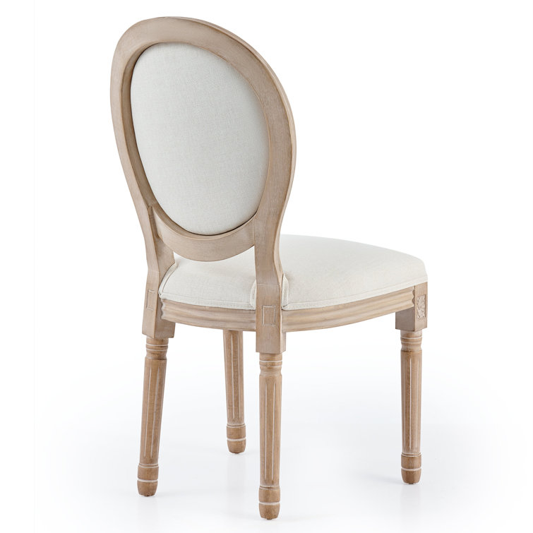 Luella Linen King Louis Back Side Chair  Upholstered dining side chair, Side  chairs dining, Upholstered chairs fabric