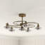 Greenhaw Glass Semi Flush Mount-13678189