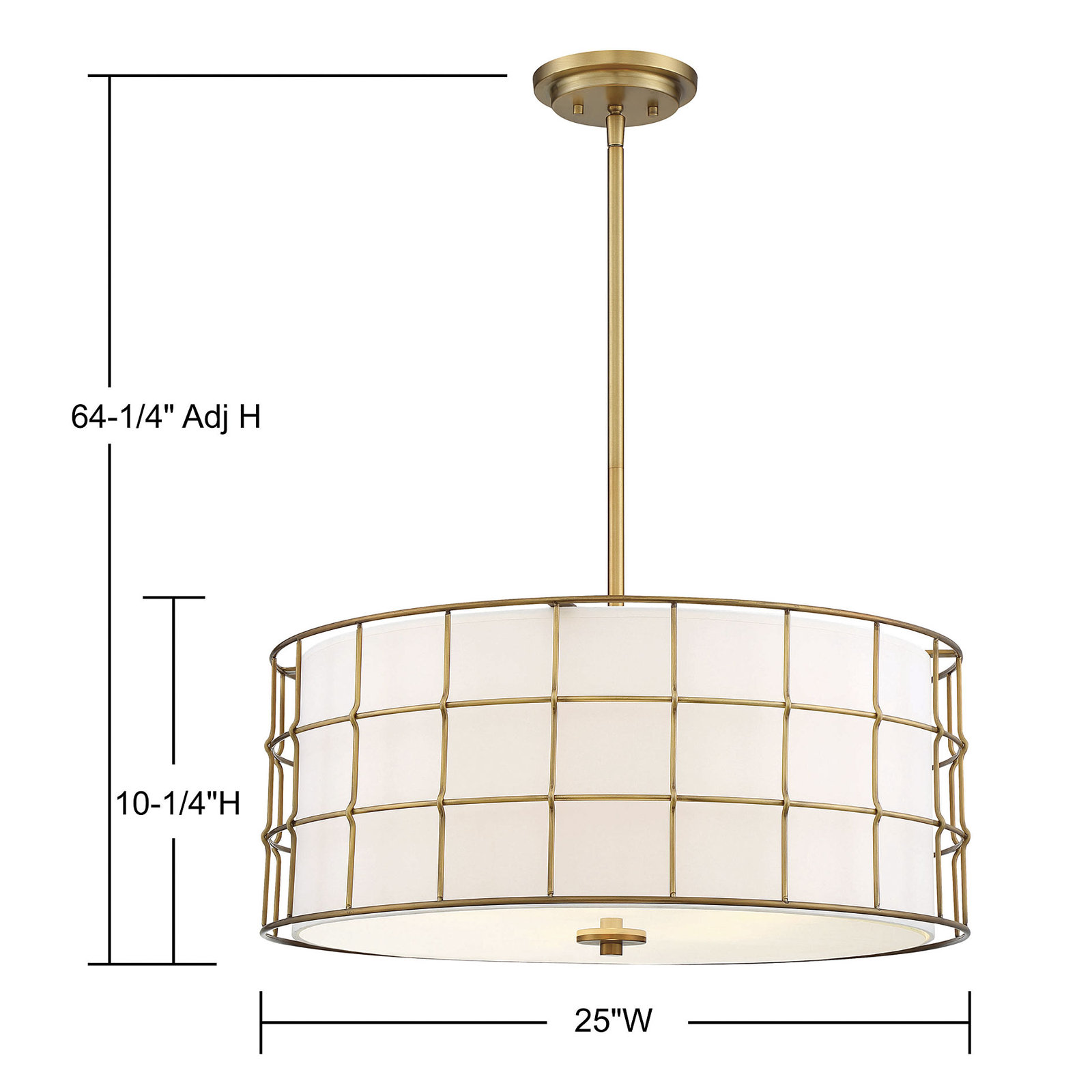Dimmable Pendant, Pendant, Warm Brass