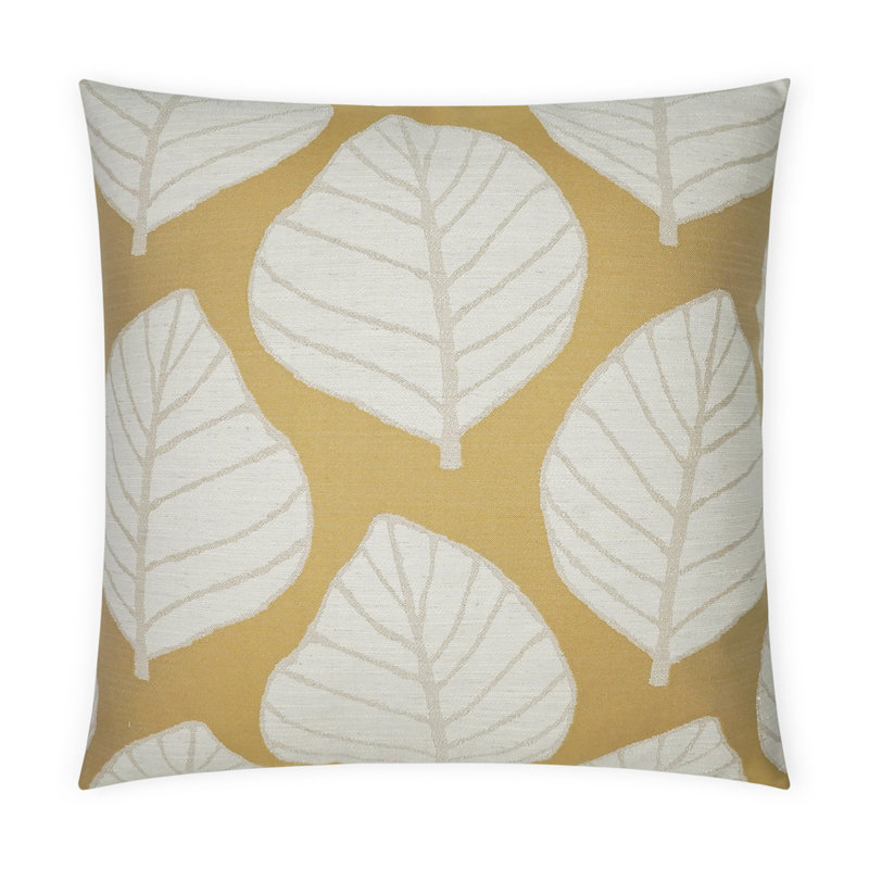 Mamie Pillow Cover & Insert, Citron, Square 24"