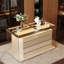 62.99"Italian luxury-style brown jewelry storage cabinet
