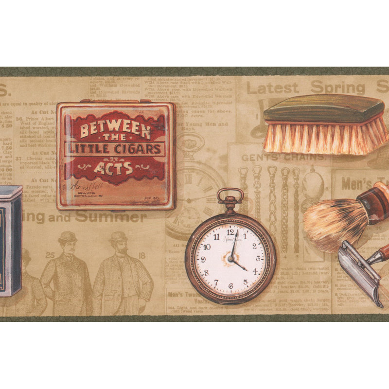 Bordure de papier peint L 15 pi x l 6,75 po Dunkley Men Razor