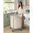 Laundry Basket With Wheels, Rolling Round Heavy-Duty Laundry Hamper Cart With Steel Frame And Removable Bag, 2 Locking Wheels-1380979800-1380979801