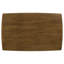 Table de salle à manger Mid-Century moderne - Finition châtaignier, plateau rectangulaire avec pieds inclinés, en bois massif pour la longévité des pieds en bois fini