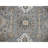 9'x9' Blue Grey Hand Knotted Karajeh Design Wool Round Oriental Rug AB993CAC81D24FB5A822FCC3F1C305A7