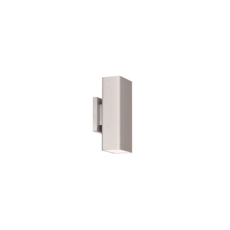 Edgey LED Wall Light, Brushed Aluminum, 3500K