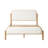 Ardin Solid Wood Bed With Boucle Upholstery-372184699-372184697