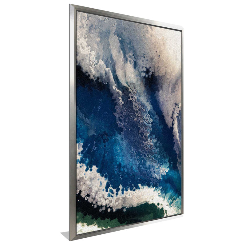 «Seeing The Invisible, 2 Corinthians 4: 16» par Mark Lawrence - Peinture, Cadre flottant argent