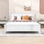Base de lit plateforme en bois avec tête de lit Zachai-864866367-864866366