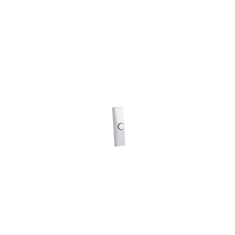 Flat Black Rectangular LED Lighted Doorbell Push Button
