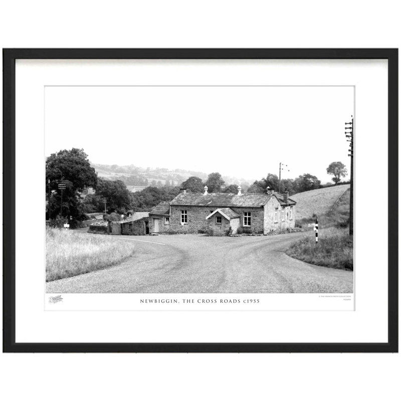 Newbiggin, The Cross Roads C1955 - Single Picture Frame Print, 40cm H x 50cm W x 2.3cm D