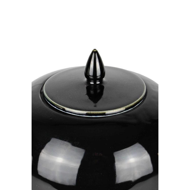 Handmade Ceramic Table Vase, Black