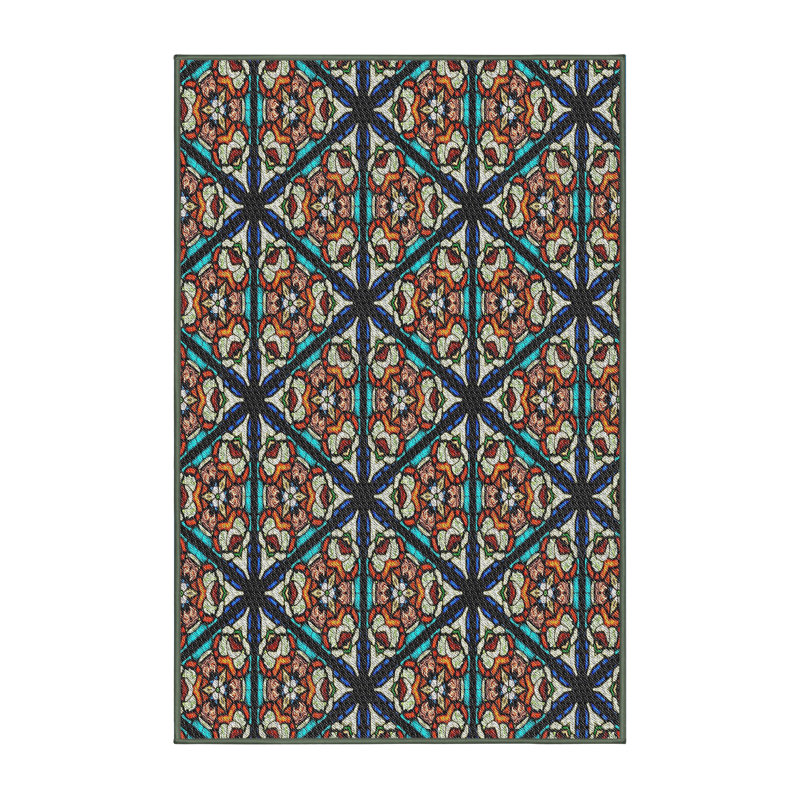 Dupree Oriental Indoor Rug, Rectangle 5' x 8'