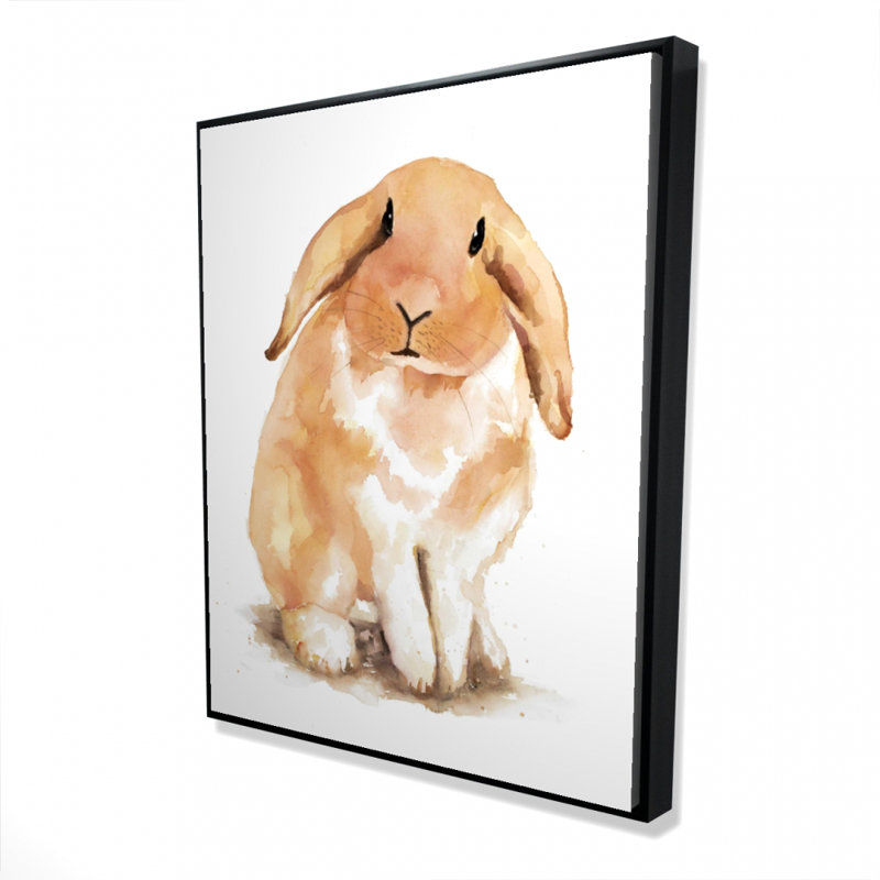 «Shy Lop-rabbit» sur toile