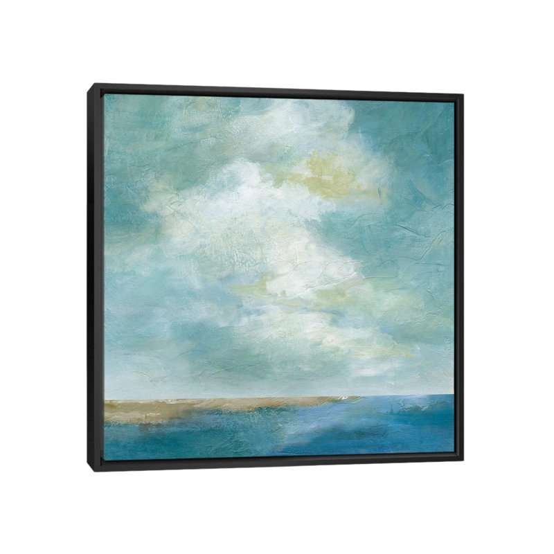 «Cloudscape III», reproduction sur toile, H 18 po x l 18 po x P 1,5 po, Toile avec cadre noir, Pas de tapis