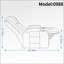 Fauteuil inclinable électrique inclinable avec massage en 8 points Chaleur lombaire, capacité de 350 lb, port USB, porte-gobelets | Noyer brun