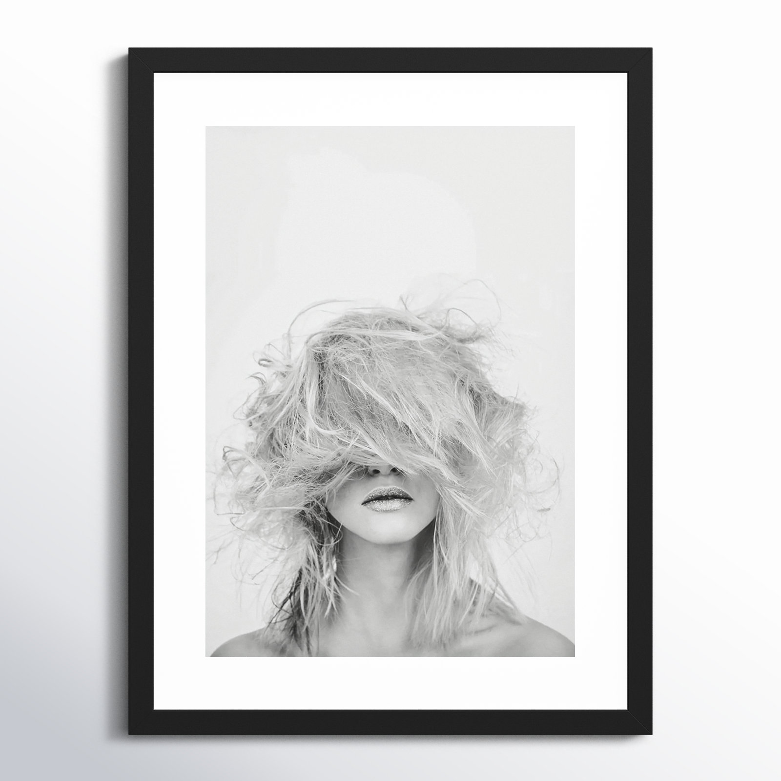 Valora "Makeover" Print on Wood, Black Framed, 25" H x 19" W
