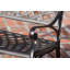 Banc de jardin en aluminium moulé Chamness