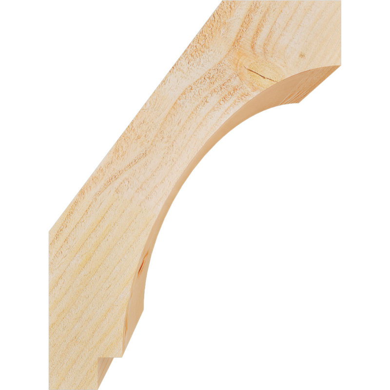 Attelle impériale du genou, Sapin de Douglas, Brute, H 16 po x l 6 po x P 12 po