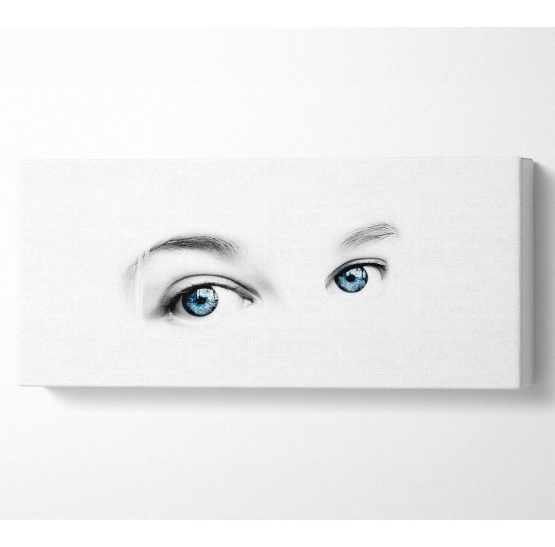 Blaue Augen - Kunstdrucke auf Leinwand - Wrapped Canvas