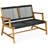 Alp 46.5'' Wide Straight Acacia Loveseat