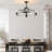 Kassee 19.68'' Black Crystal Chandelier Ceiling Fan with Light Kit and Remote