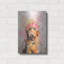 Red Barrel Studio 'Flower Crown Goldendoodle 2' by Furbaby Affiliates Metal Wall Art-1328075325