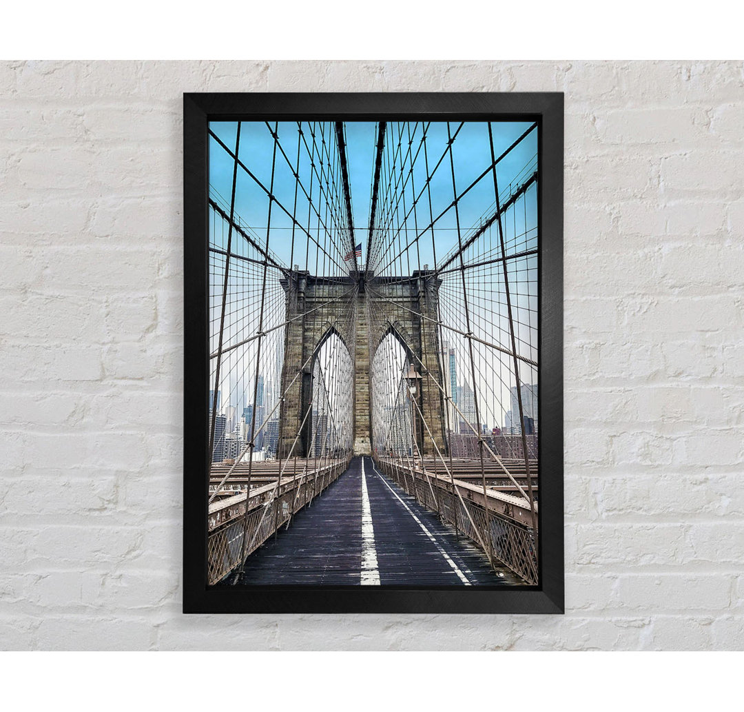 Struktur der Brooklyn Bridge 1 - Einzelne Bilderrahmen Kunstdrucke