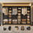 120'' W Closet System with Wooden Drawers and Hanging Rods-606709652