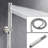 Ceiling Mounted Shower With 10 Inch Head And Adjustable Handheld In Brushed Nickel Component