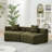 Chenille Curved Sectional Sofa With 2 Pillows,Curved Symmetrical Modular Semi Circular Sofa Sectional-1959599537