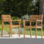 Ensemble de 2 fauteuils de patio en bois d'acacia-1156577006