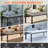 6 - Person Metal Patio Dining Set With Rattan Chairs And Umbrella Hole-1063066993