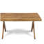 Set of 2 Acacia & Beige Rope Lounge Chairs with Sandblast Coffee Table Set