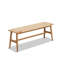 Banc de salle à manger en bois tissé pour salle à manger, chambre à coucher et salle de bain