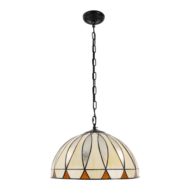 Shizuyo 2 - Light Hanging Rustic Farmhouse Round Glass Pendant Light 