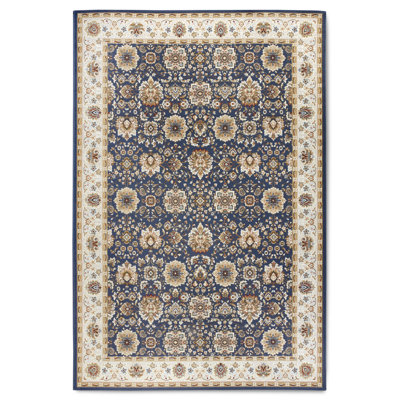 Kollektion 1767 Machine Woven Blue cream Rug
