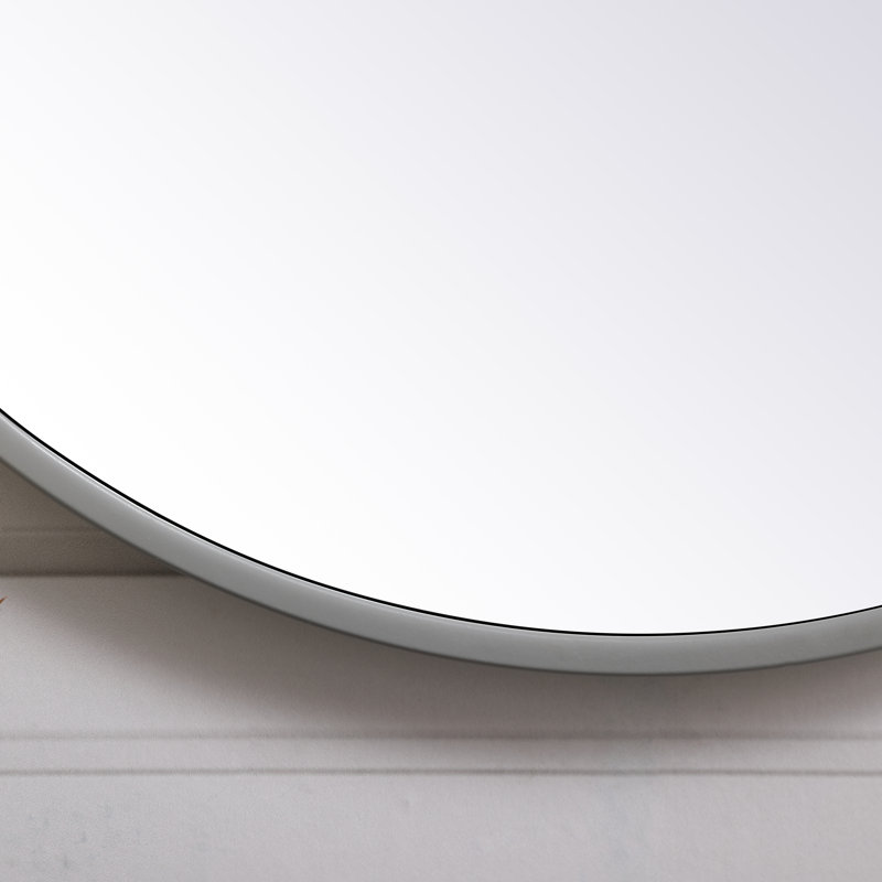 Miroir décoratif moderne et contemporain Sabine, 42 po x 42 po, Bleu