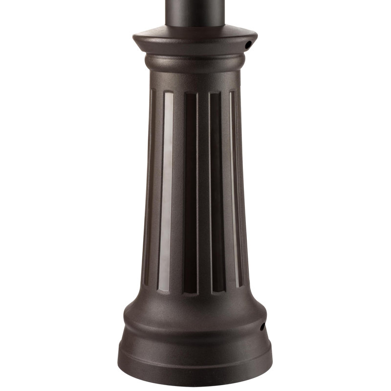 53.2'' Rubbed Bronze Powder Coated Steel Mailbox Post
