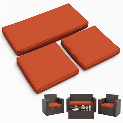 3-Piece Outdoor Seat Cushion Set