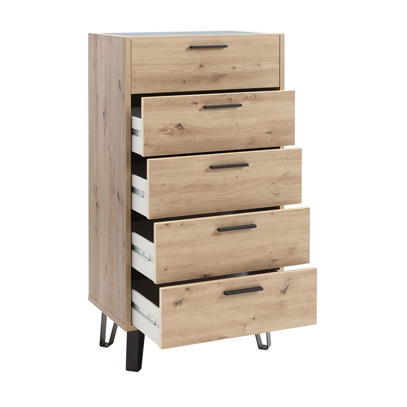 Vitruvia 70cm W 5 - Drawer Chest of Drawers