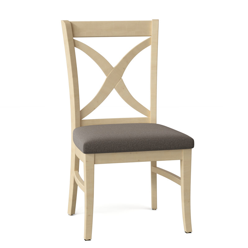 Chaise d'appoint Hues, Finition bisque, Tissu blanc performance 0851-94