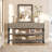 52.56" Console Table With 3 Drawers