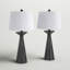 Ensemble de lampe de table noire Kitson