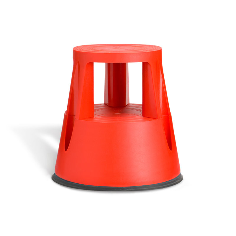 Marchepied en plastique, Rouge